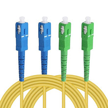 Load image into Gallery viewer, Fiber Optic Patch cord  SC to SC LEIHONG SC/UPC   1.5 Metre set  of 12
