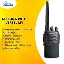 Load image into Gallery viewer, License-free Walkie-Talkie- Vertel LF-NPC Wireless
